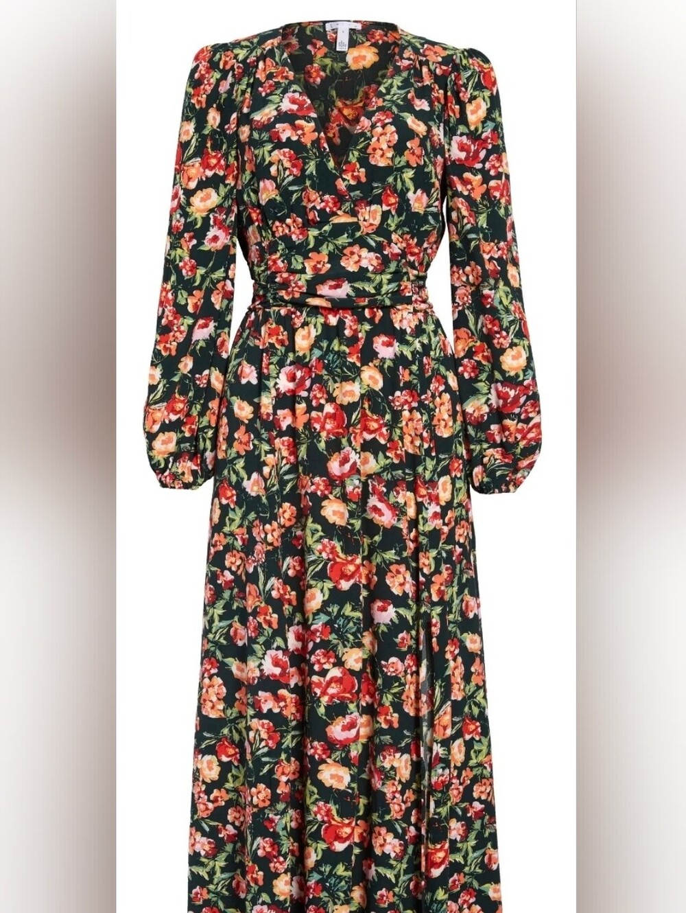 Nordstrom LEITH  Spring Medley Maxi Floral Pullover Dress Long Sleeve L  New Tag